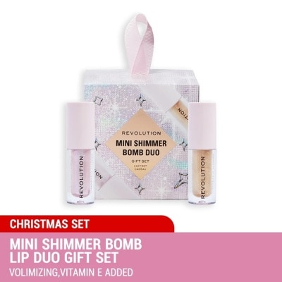 REVOLUTION Mini Shimmer Bomb Lip Duo Gift Set
