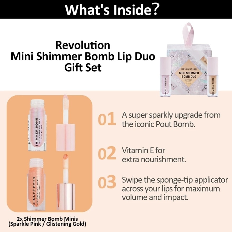 Mini Shimmer Bomb Lip Duo Gift Set