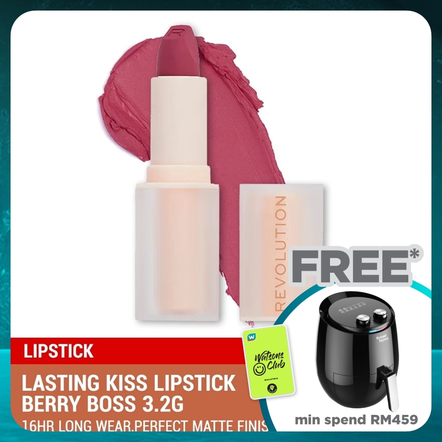 REVOLUTION Lasting Kiss Lipstick Berry Boss