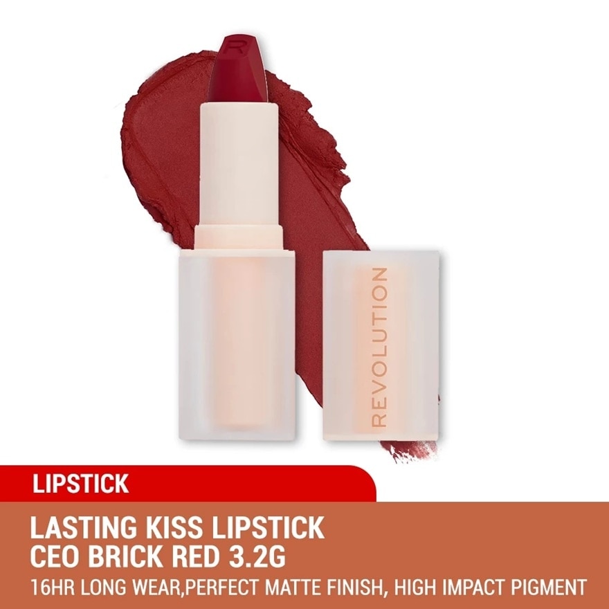Lasting Kiss Lipstick CEO Brick Red