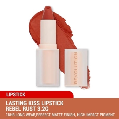 REVOLUTION Lasting Kiss Lipstick Rebel Rust