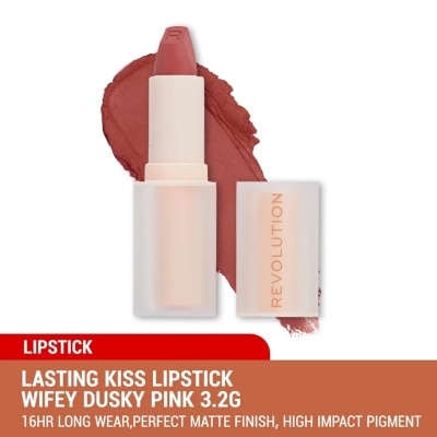 REVOLUTION Lasting Kiss Lipstick Wifey Dusky Pink