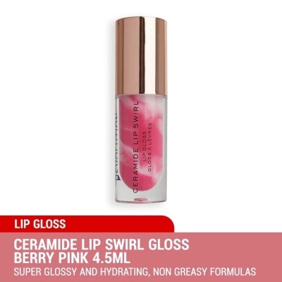 REVOLUTION Ceramide Lip Swirl Gloss Berry Pink