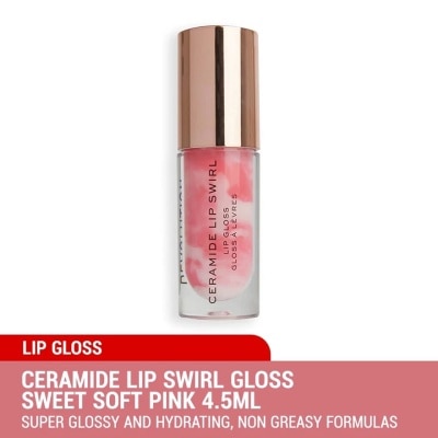 REVOLUTION Ceramide Lip Swirl Gloss Sweet Soft Pink