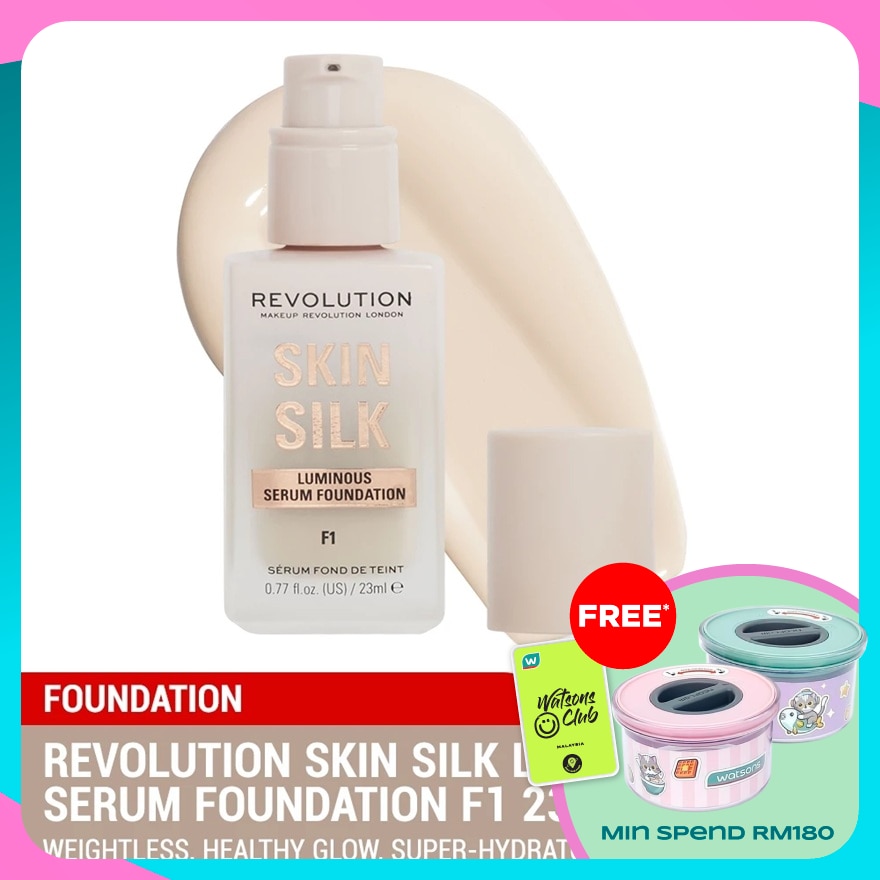 REVOLUTION Skin Silk Serum Foundation F1
