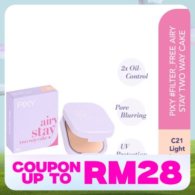 PIXY Filter Free Airy Stay Two Way Cake C21 Light Ivory 9g