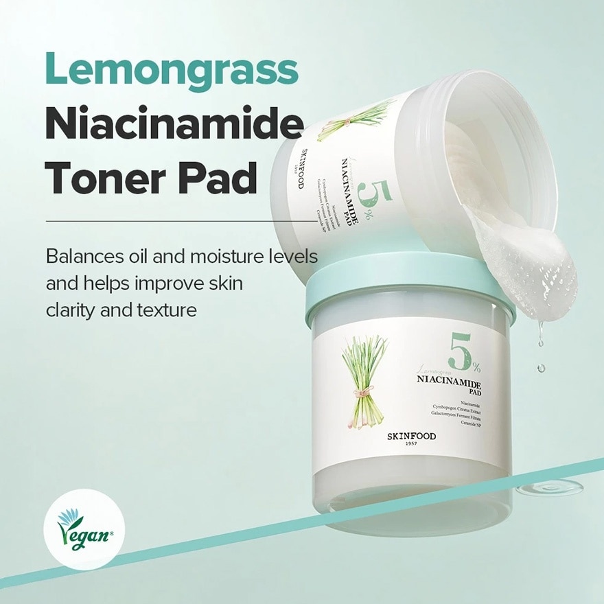 5% Lemongrass Niacinamide Pad 60S
