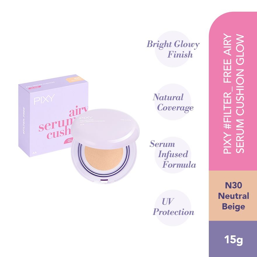 Filter Free Airy Serum Cushion Glow N30 Neutral Beige 15g image
