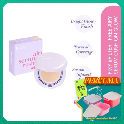 PIXY - Filter Free Airy Serum Cushion Glow N23 Light Beige 15g
