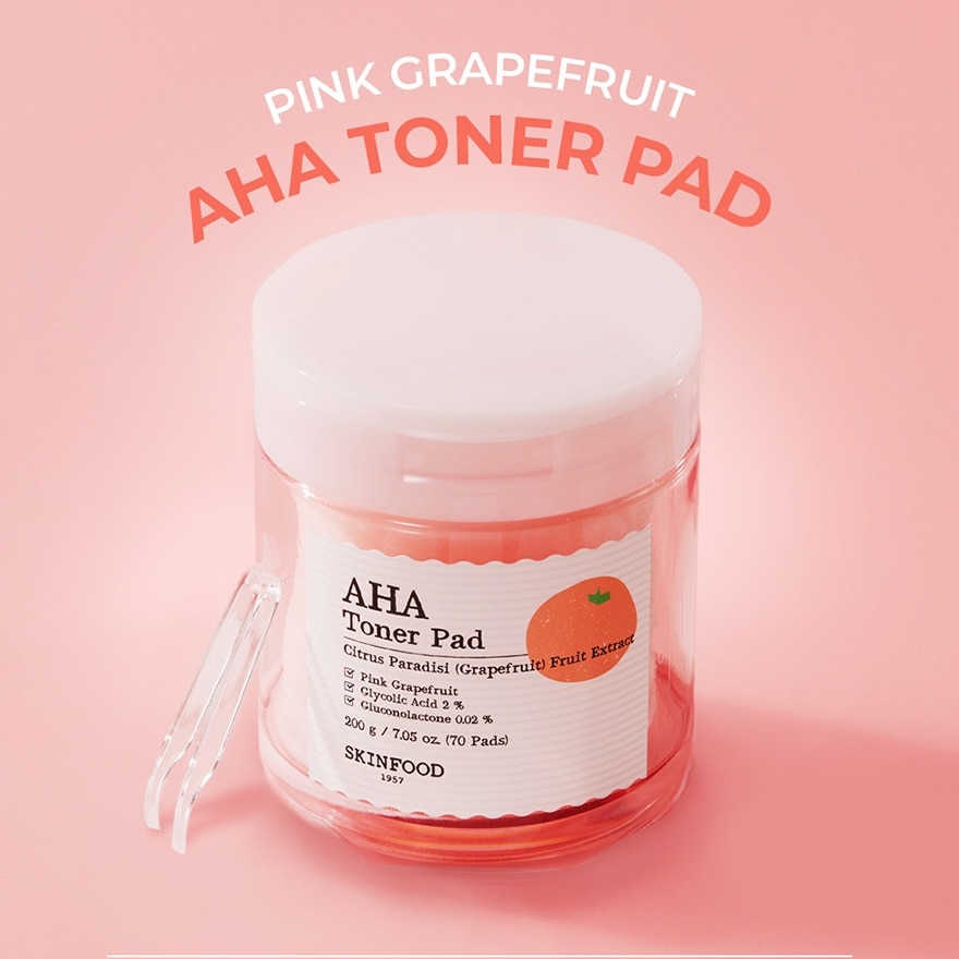 Pink Grapefruit AHA Toner Pad 70S