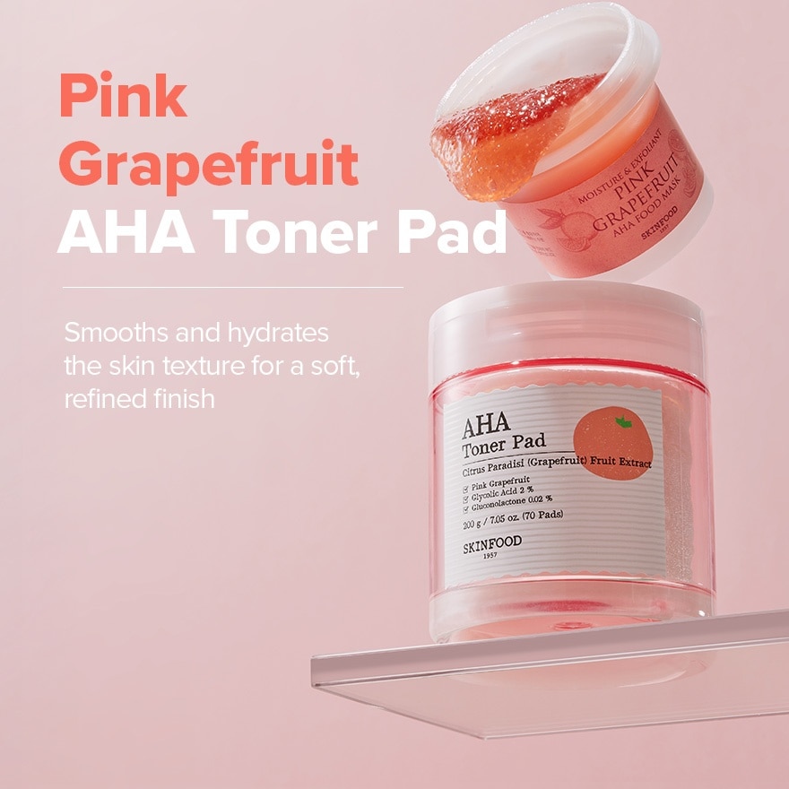 Pink Grapefruit AHA Toner Pad 70S