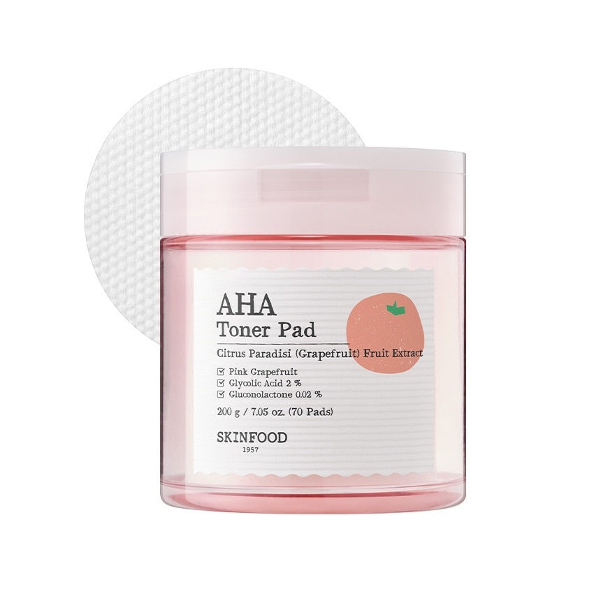 Pink Grapefruit AHA Toner Pad 70S