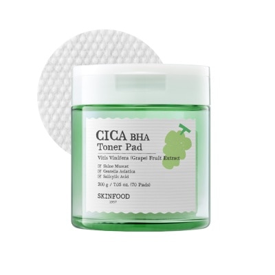 SKINFOOD Shine Muscat Cica BHA Toner Pad 70S
