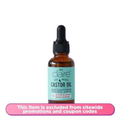 CLAIRE ORGANICS - Castor Carrier Oil 30ml