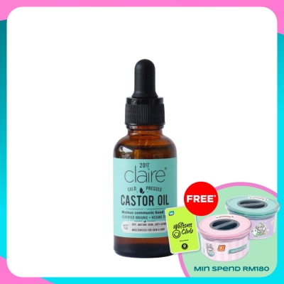 CLAIRE ORGANICS Castor Carrier Oil 30ml