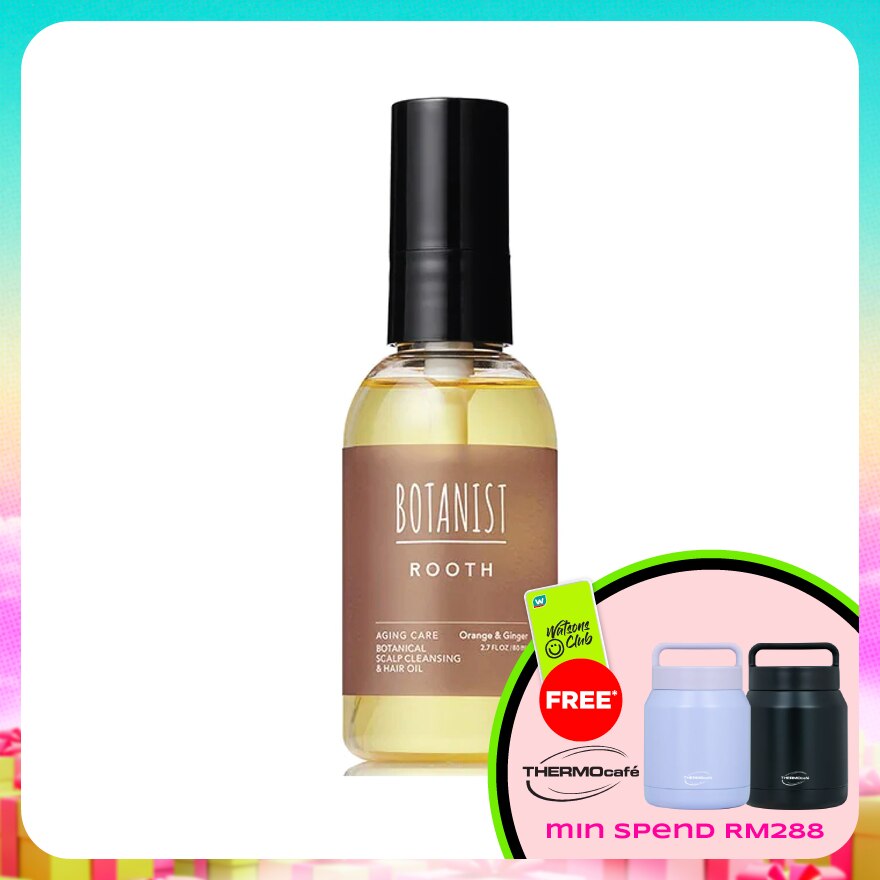 Rooth Aging Care Botanical Scalp Cleansing & Hair Oil Orange & Ginger 80ml