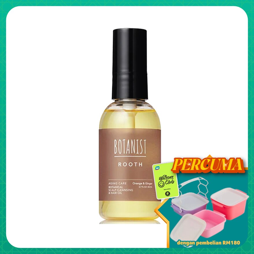 Rooth Aging Care Botanical Scalp Cleansing & Hair Oil Orange & Ginger 80ml