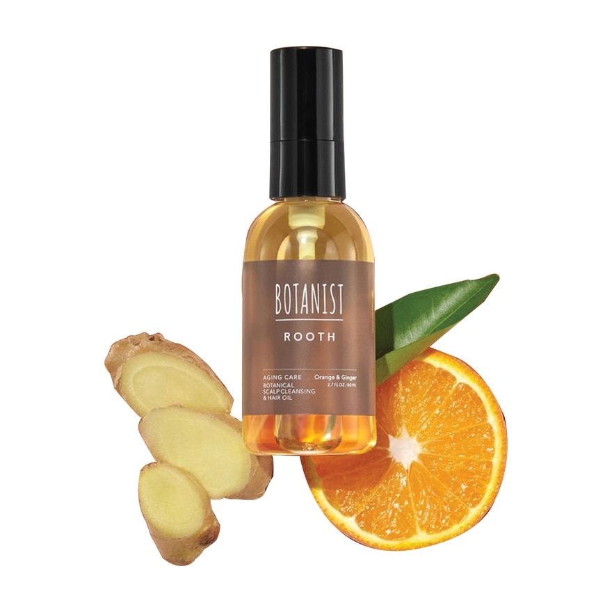 Rooth Aging Care Botanical Scalp Cleansing & Hair Oil Orange & Ginger 80ml