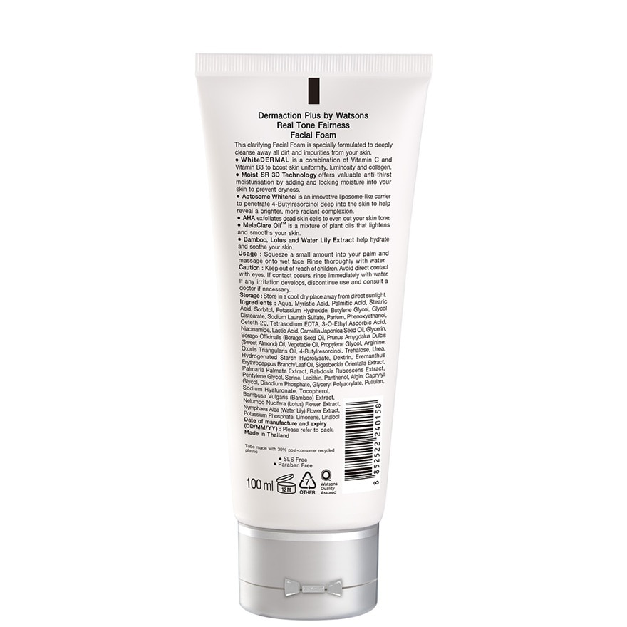 Real Tone Fairness Clarifying Facial Foam 100ml