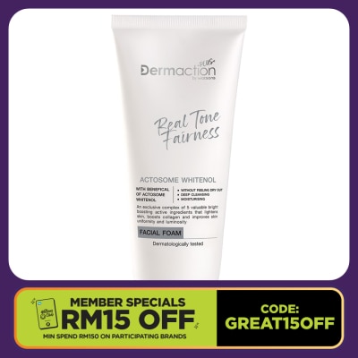 DERMACTION PLUS BY WATSONS Real Tone Fairness Clarifying Facial Foam 100ml