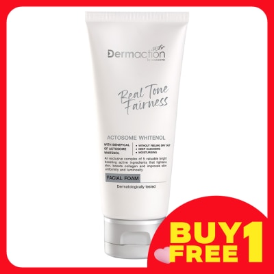 DERMACTION PLUS BY WATSONS Real Tone Fairness Clarifying Facial Foam 100ml