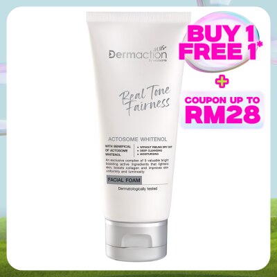 DERMACTION PLUS BY WATSONS Real Tone Fairness Clarifying Facial Foam 100ml