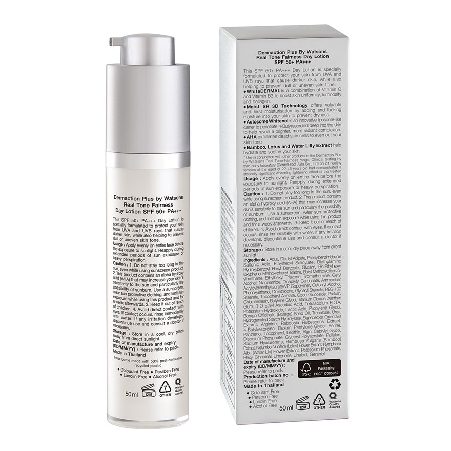 Real Tone Fairness SPF50+ PA+++ Day Lotion 50ml