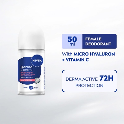 NIVEA - Female Deodorant Derma Control Bright Repair Roll On 50ml