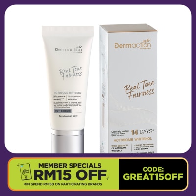 DERMACTION PLUS BY WATSONS Real Tone Fairness Restoring Night Essence 40ml
