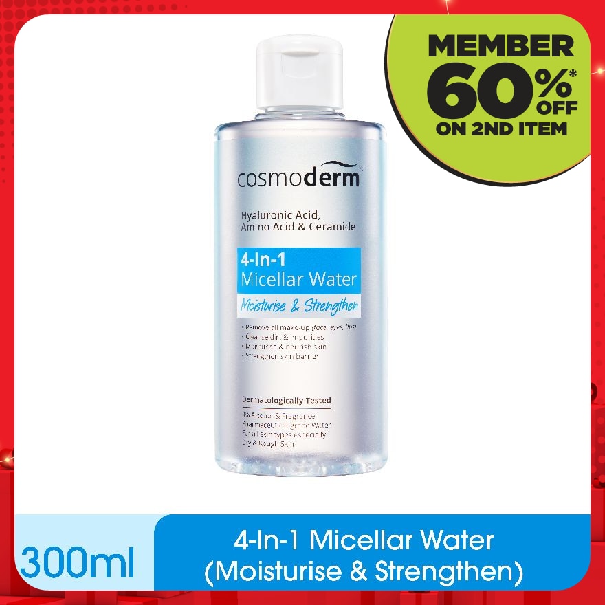 Micellar Water 4 in 1 Moisturise & Strengthen 300ml