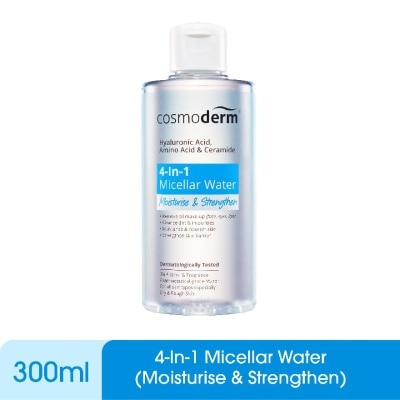 COSMODERM Micellar Water 4 in 1 Moisturise & Strengthen 300ml
