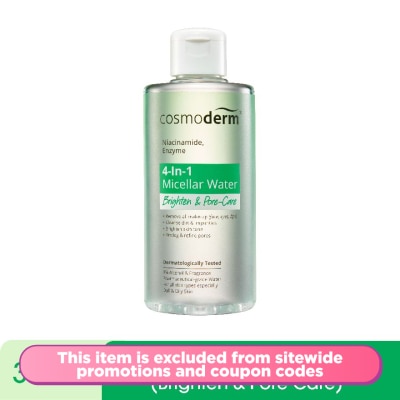 COSMODERM Micellar Water 4 in 1 Brighten & Pore-Care 300ml