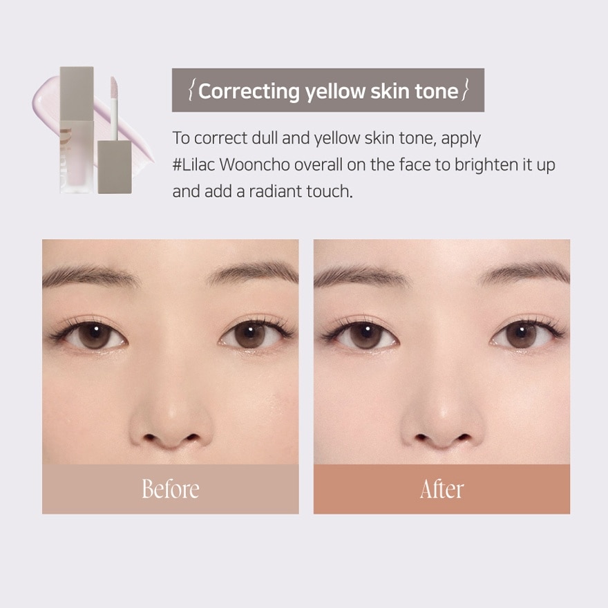Wooncho Light-Veil Color Corrector 914 Lilac Wooncho