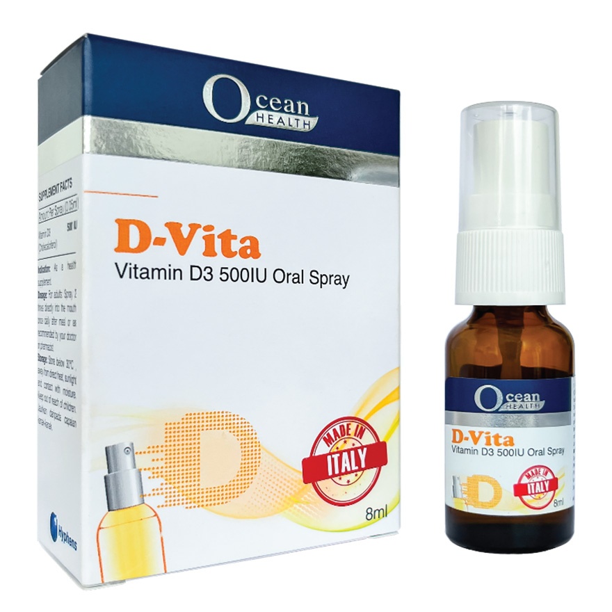 D-Vita Vitamin D3 500IU Oral Spray 8ml image