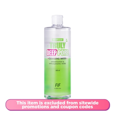 FAITH IN FACE - Heartleaf Truly Deep Pore Cleansing Water 500ml