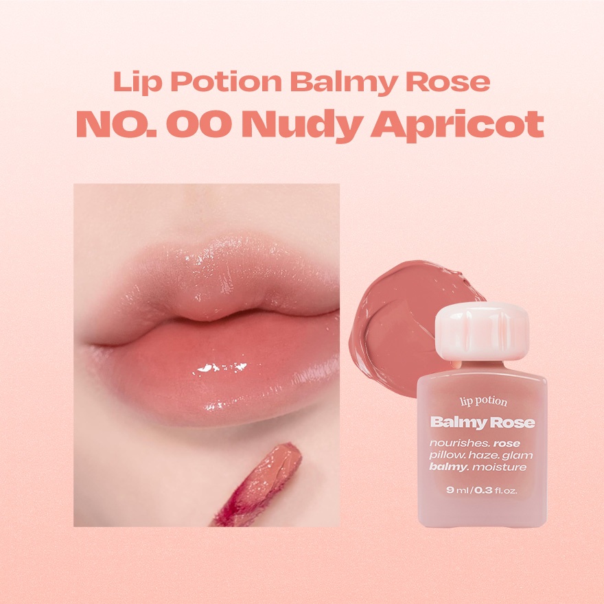 Lip Potion Balmy Rose 9ml - No.0 Nudy Apricot image