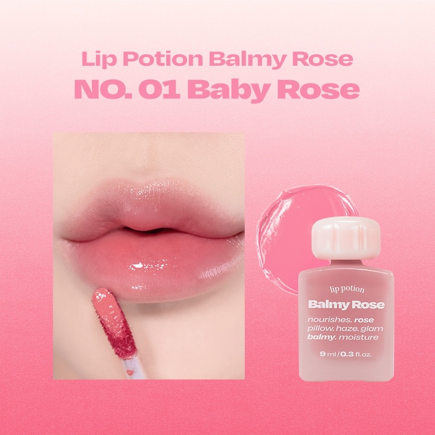 Lip Potion Balmy Rose 9ml - No.1 Baby Rose