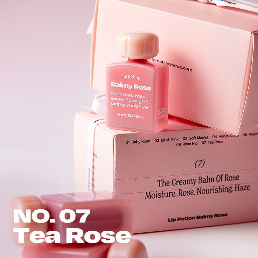 Lip Potion Balmy Rose 9ml - No.7 Tea Rose image