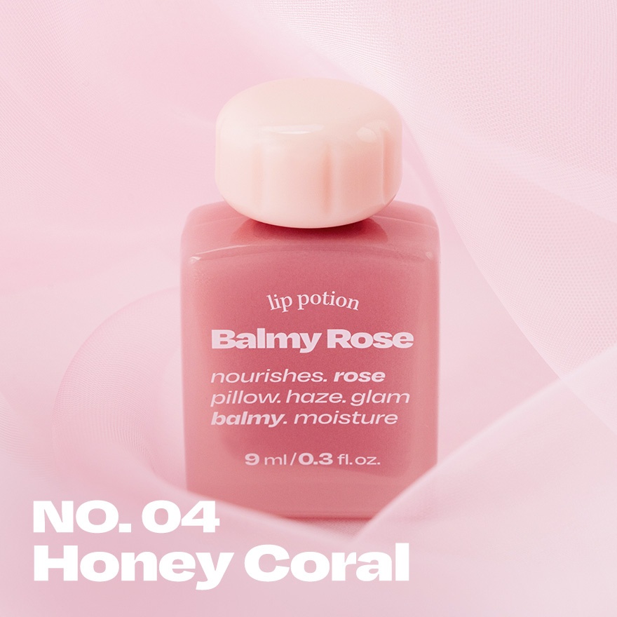 Lip Potion Balmy Rose 9ml - No.4 Honey Coral image