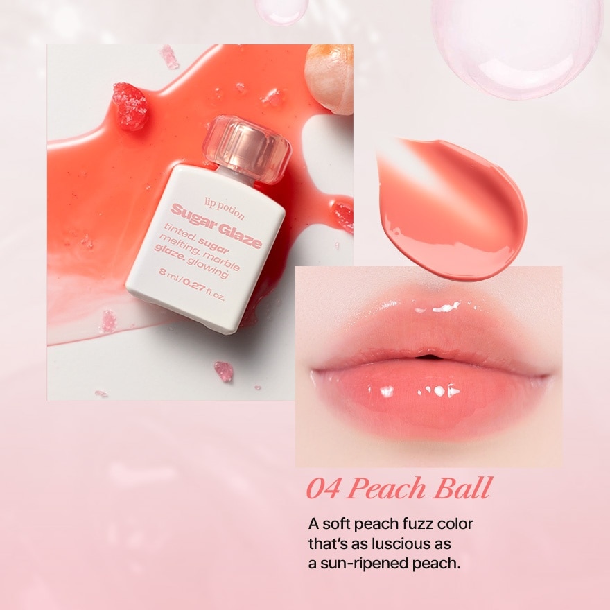 Lip Potion Sugar Glaze 9ml - No.4 Peach Ball