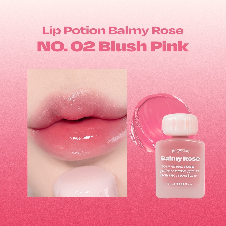 Lip Potion Balmy Rose 9ml - No.2 Blush Pink