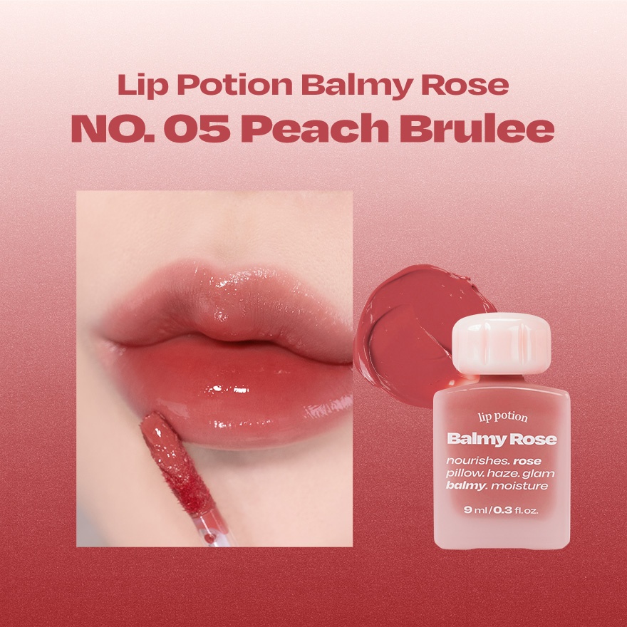 Lip Potion Balmy Rose 9ml - No.5 Peach Brulee image