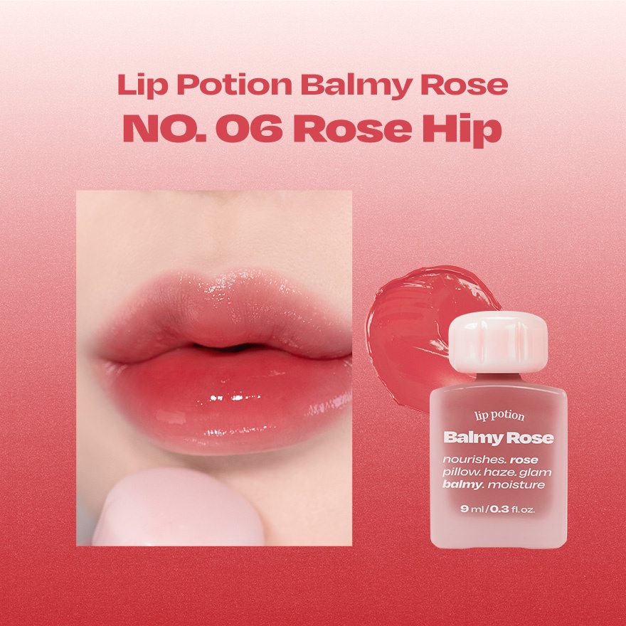 Lip Potion Balmy Rose 9ml - No.6 Rose Hip image