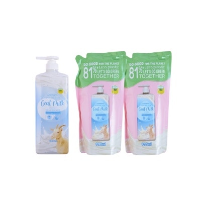 WATSONS WS GOAT MILK CRM BATH 1L+900 RFX2