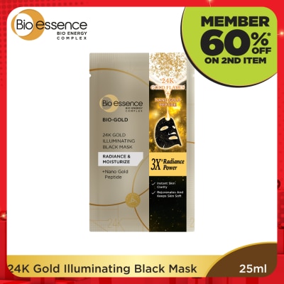 BIO-ESSENCE Bio-Gold 24K Gold Illuminating Black Mask 1S