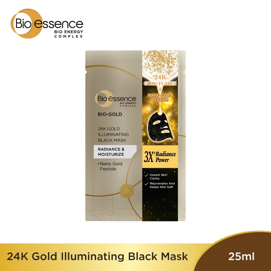 Bio-Gold 24K Gold Illuminating Black Mask 1S