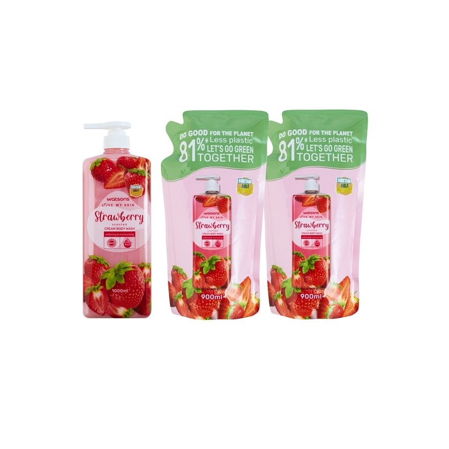 WS STRAWBRY CRM BTH 1L+900 RFX2
