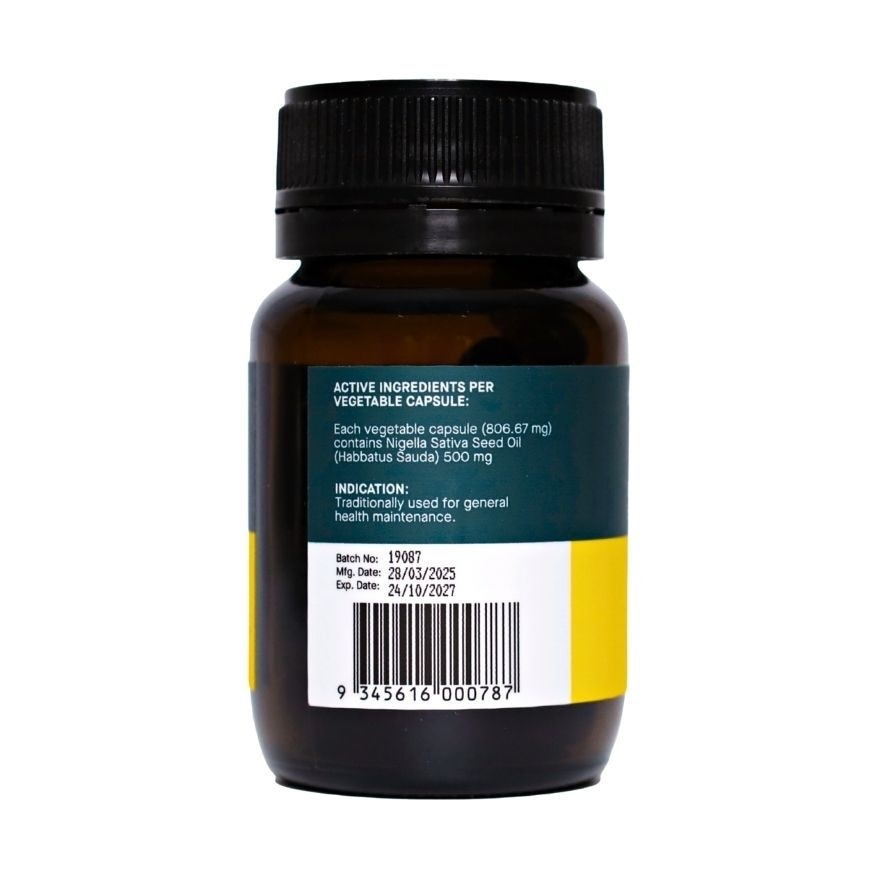 Black Seed Oil Capsules 500mg 30s