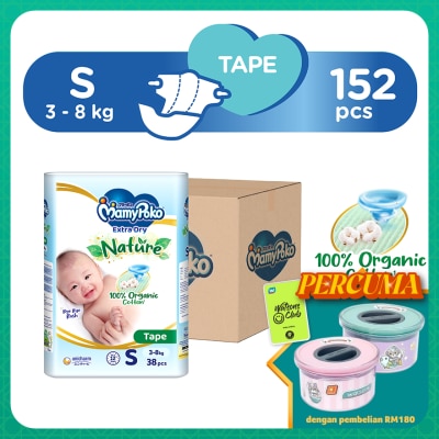 MAMYPOKO Baby Diapers Extra Dry Tape S 38s x 4