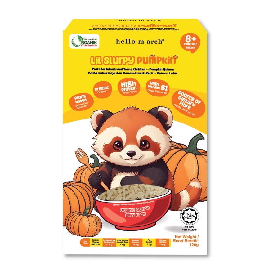 Lil Slurpy Organic Quinoa Baby Udon Pumpkin 120G